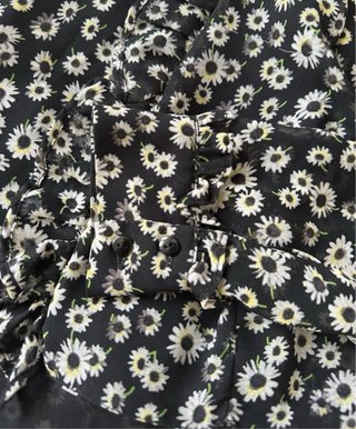 Zara Trafaluc Top Floreale Maniche Lunghe