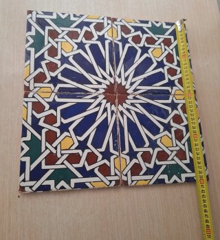 2 Mosaicos Zellige Marroquí Auténticos