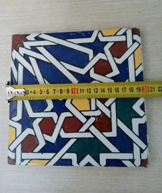 2 Mosaicos Zellige Marroquí Auténticos