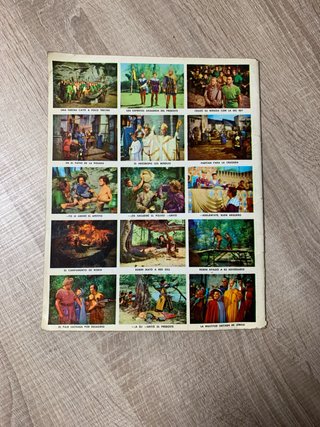 Álbum Cromos Robin Hood Walt Disney