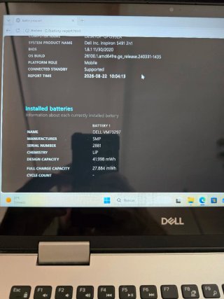 Portátil Dell Inspiron 5491 i7 10th Gen Táctil