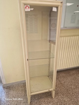Vetrina medica vintege in ferro metallo anni 50/60