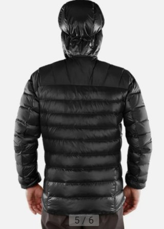 Chaqueta Haglöfs Pertex Plumas Negra