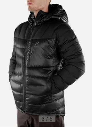 Chaqueta Haglöfs Pertex Plumas Negra