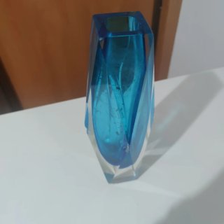 Vaso Murano Blu in Cristallo