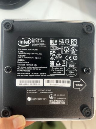 Mini PC Intel Plata/Negro