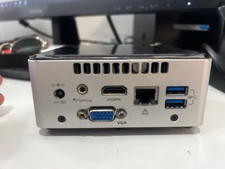 Mini PC Intel Plata/Negro