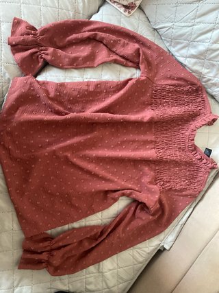 Camisa rosa manga larga talla XS