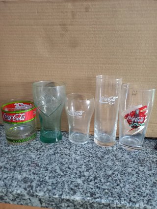 Conjunto 5 Copos Coca-Cola
