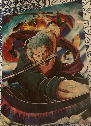 Póster holográfico anime