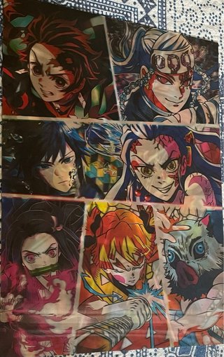 Póster holográfico anime