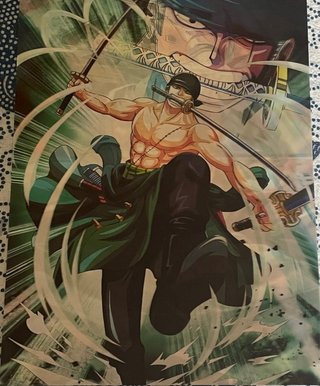 Póster holográfico anime