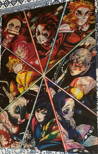 Póster holográfico anime