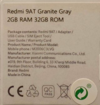 Xiaomi Redmi 9AT 32GB Nuevo Precintado