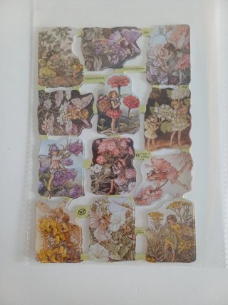 Cromos Troquelados Hadas Flores