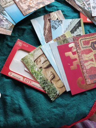 Postales Arte Gótico, Románico, Precolombino