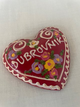 Imán Corazón Dubrovnik Flores