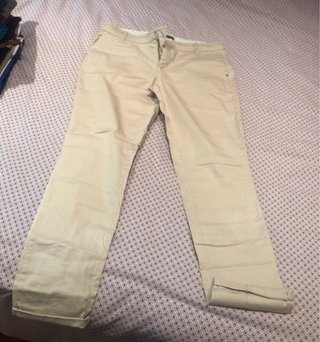 Lote 4 pantalones loneta vestir