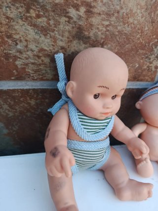 Lote 2 Bebés Mini Muñecos