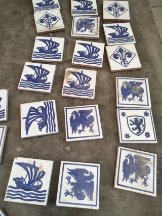 Azulejos antiguos decorativos