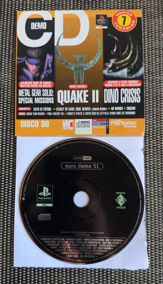 Juegos Demo PS1 Euro Demo 51 con funda Disco 36