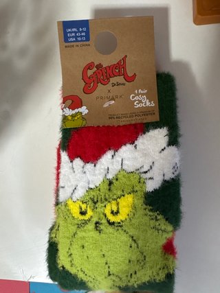 Calcetines El Grinch Primark Talla 43-46