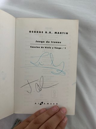 FIRMADO Juego de tronos (Canción de hielo y fuego)