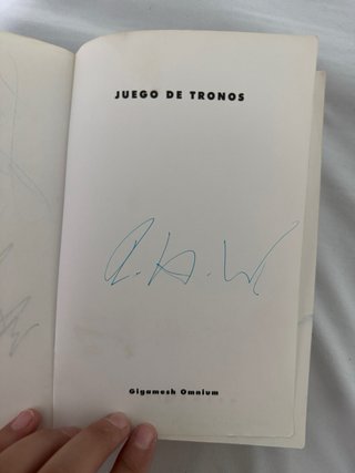 FIRMADO Juego de tronos (Canción de hielo y fuego)