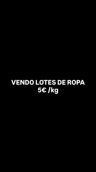 Lote ropa al por mayor