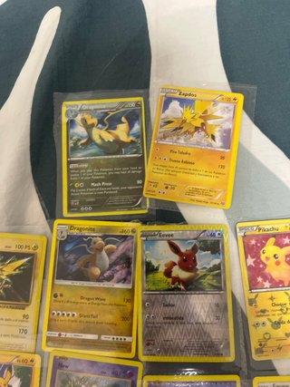 Lote Cartas Pokémon Zapdos, Pikachu, Eevee