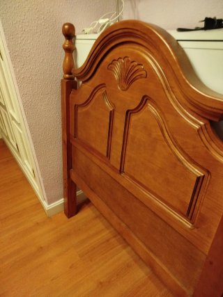 Cabecero de madera para cama de 90