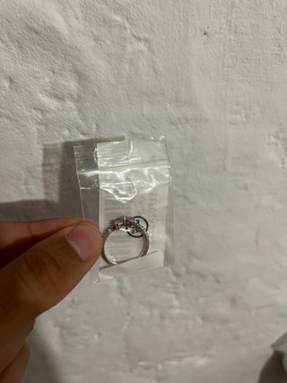 Anillo Pandora Corazón Rosa Plata talla58