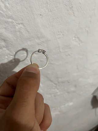 Anillo Pandora Corazón Rosa Plata talla58