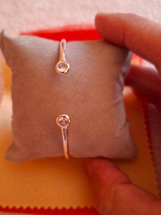 Pulsera esclava circonitas sintéticas
