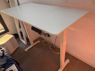 Escritorio elevable eléctrico blanco