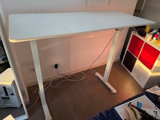 Escritorio elevable eléctrico blanco
