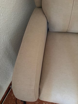 Sillón eléctrico beige tela reclinable , nuevo