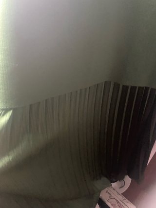 Vestido verde de doble tejido