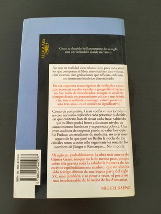 Libro "Mi siglo"