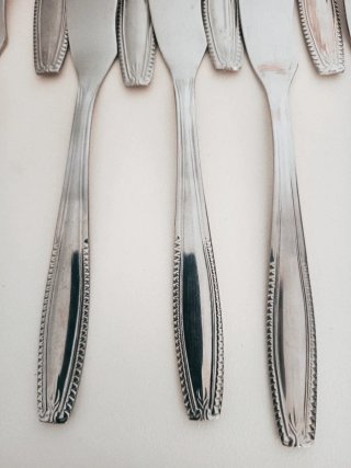 Doce Cuchillos de Pescado Acero Inoxidable