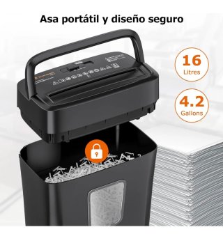 Trituradora de Papel Bonsaii 16L