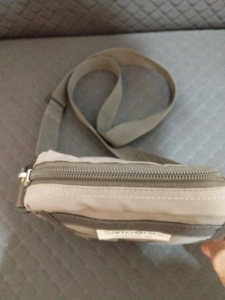 Bolso pequeño Samsonite unisex caqui/gris