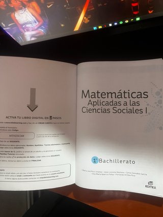 Matemáticas aplicadas a las Ciencias Sociales I...