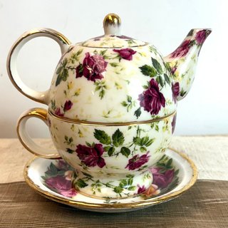 Juego de Té Individual Royal Albert Flores