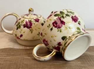 Juego de Té Individual Royal Albert Flores