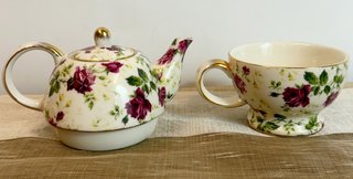 Juego de Té Individual Royal Albert Flores
