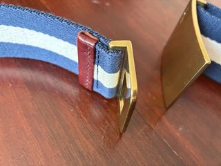 Cintura Ralph Lauren Uomo Blu e Oro