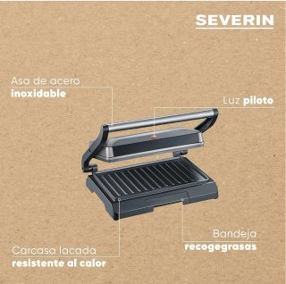 Grill SEVERIN KG 2394 800W | Parrilla y sandwicher