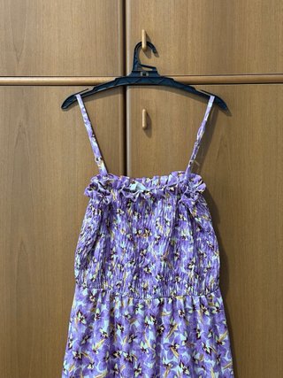 Vestito viola a fiori H&M - taglia S