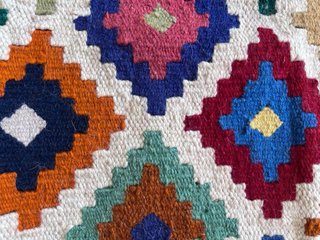 Alfombra Kilim Egipcio Multicolor Lana 100%